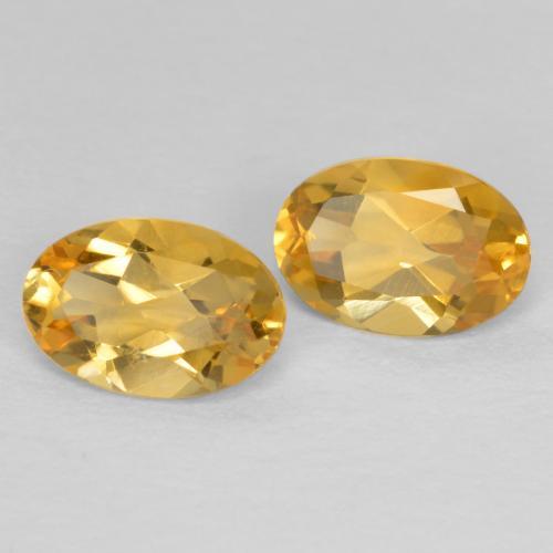 Achetez naturel 0.83ct Doré moyen-foncé Citrine gems, Coupe ovale, En provenance Brésil chez GemSelect. En stock, livraison internationale!