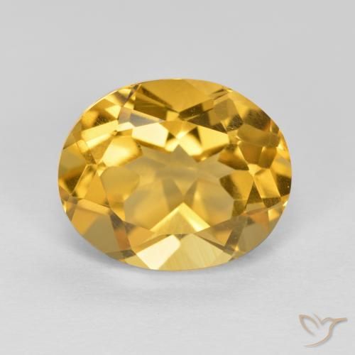3.65ct Naturel Doré moyen Citrine, ovale, VVS-VS