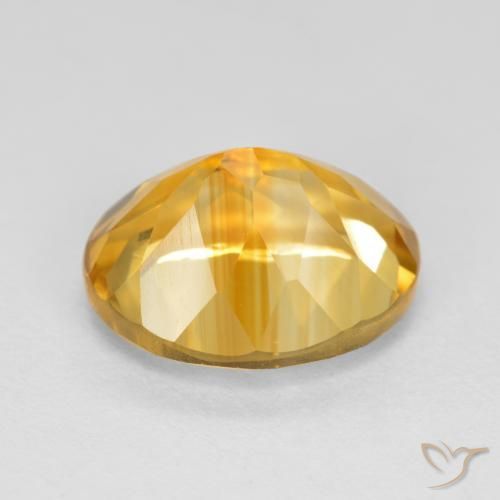 Citrine Doré moyen-foncé naturelle ovale, 3.71 ct, VVS-VS