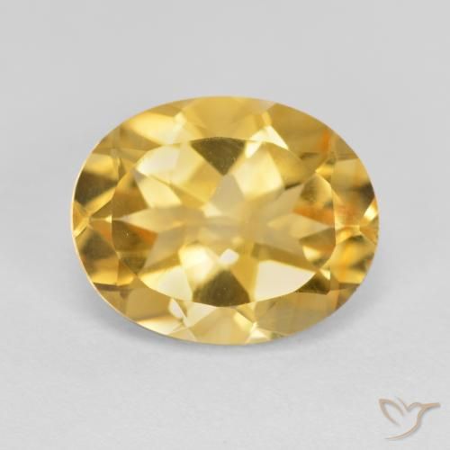 Citrine Or naturelle ovale, 3.38 ct, VVS-VS