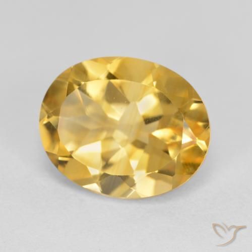 Citrine Or naturelle ovale, 3.38 ct, VVS-VS