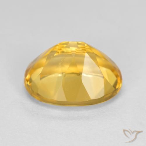 Citrine Doré moyen-foncé naturelle ovale, 3.66 ct, VVS-VS