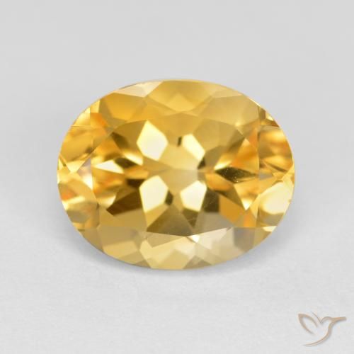 3.74ct Naturel Or Citrine, ovale, VVS-VS