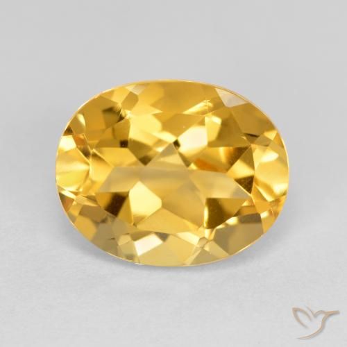 3.60ct Naturel Orange Doré Citrine, ovale, VVS