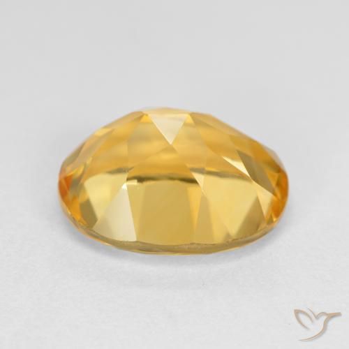 Citrine Orange Doré naturelle ovale, 3.60 ct, VVS