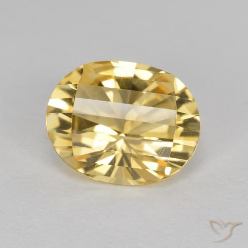 Citrine Doré naturelle ovale, 2.36 ct, VVS