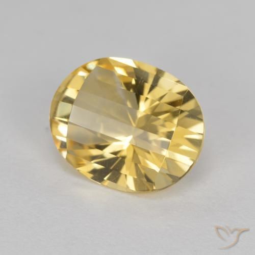 Citrine Doré naturelle ovale, 2.36 ct, VVS