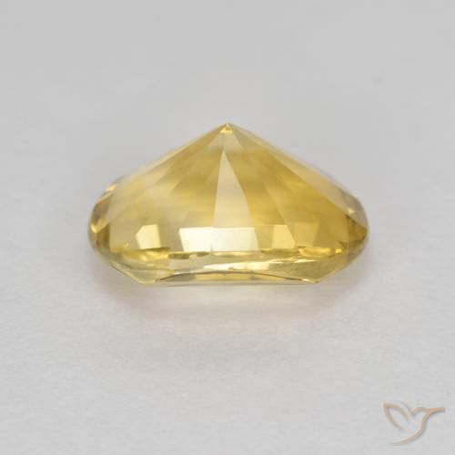 Citrine Jaune doré naturelle ovale, 2.39 ct, VVS