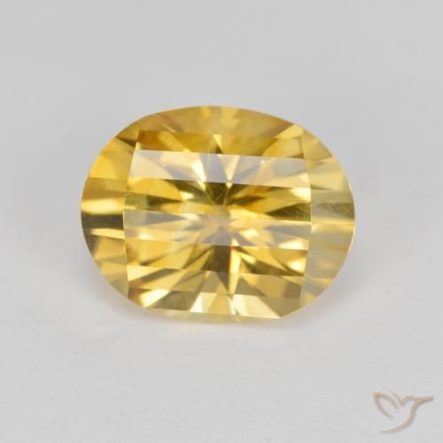 Citrine Doré naturelle ovale, 2.42 ct, VVS