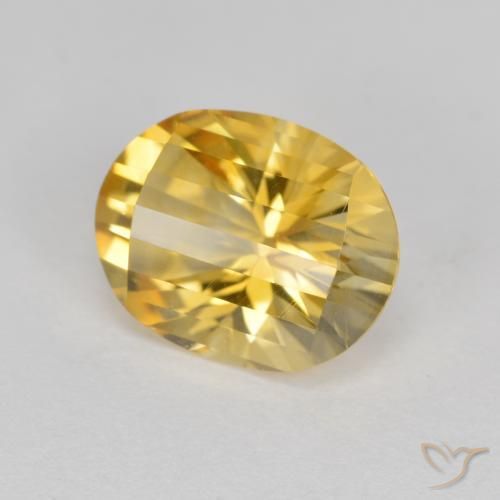 Citrine Doré naturelle ovale, 2.42 ct, VVS