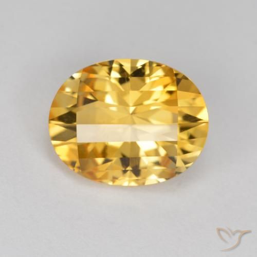 2.53ct Naturel Orange Doré Citrine, ovale, VVS