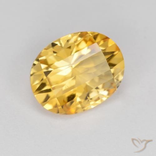 Citrine Orange Doré naturelle ovale, 2.53 ct, VVS