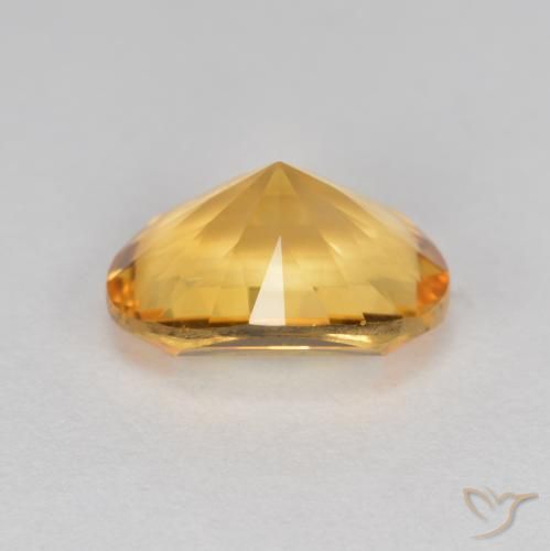 Citrine Orange Doré naturelle ovale, 2.53 ct, VVS