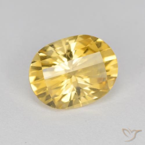 Citrine Or naturelle ovale, 2.22 ct, VVS