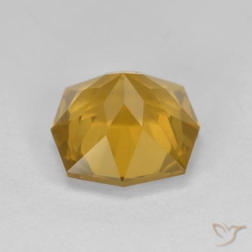 Citrine Orange doré naturelle Fantaisie, 3.72 ct, VVS-VS