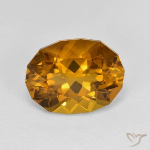 Citrine Brun doré naturelle Fantaisie, 4.59 ct, VVS