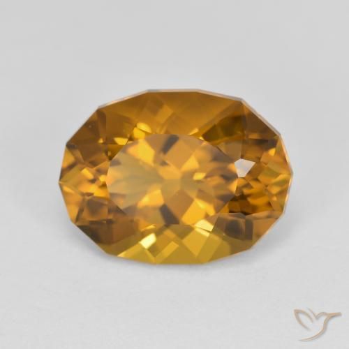 Citrine Brun doré naturelle Fantaisie, 4.59 ct, VVS