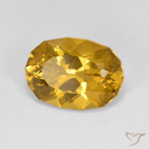 Citrine Orange doré naturelle Fantaisie, 3.37 ct, VVS