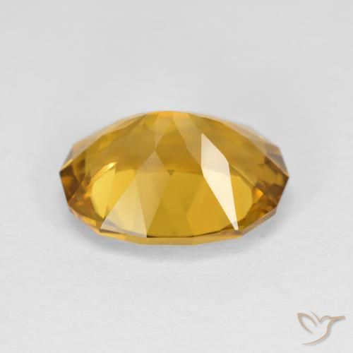 Citrine Orange doré naturelle Fantaisie, 4.14 ct, VVS-VS