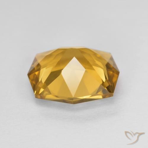 Citrine Doré brunâtre naturelle Fantaisie, 3.11 ct, VVS