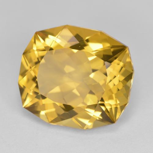 Citrine doré naturelle forme fantaisie, 12,87 ct, VVS