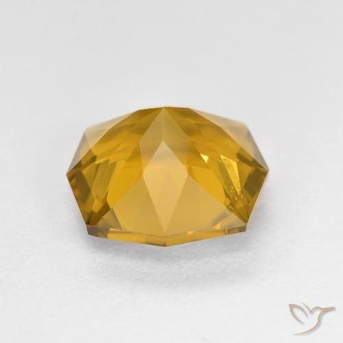 Citrine Orange-or naturelle Octogone / coupe Émeraude, 2.65 ct, VVS