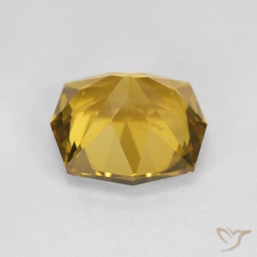 Citrine Doré moyen naturelle Octogone / coupe Émeraude, 3.20 ct, VVS