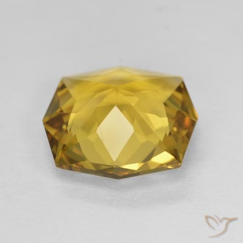 Citrine Or moyen naturelle Octogone / coupe Émeraude, 3.55 ct, VVS
