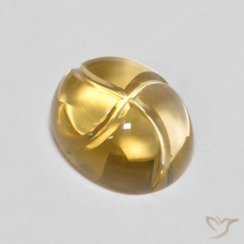 Citrine Doré naturelle ovale, 2.76 ct, Transparent