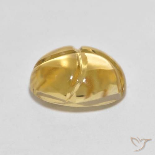 Citrine Doré naturelle ovale, 2.76 ct, Transparent