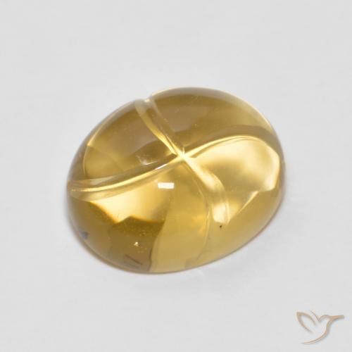 Citrine Orange doré naturelle ovale, 2.70 ct, Transparent
