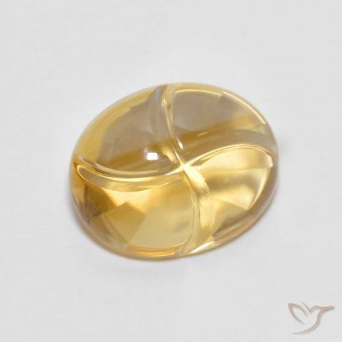 Citrine Doré naturelle ovale, 2.33 ct, Transparent