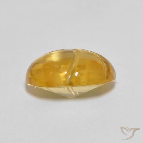 Citrine Orange doré naturelle ovale, 2.60 ct, Transparent