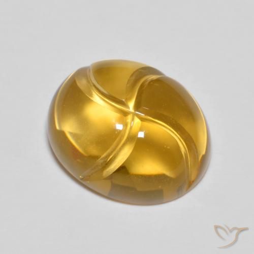 2.81ct Naturel Orange doré Citrine, ovale, Transparent