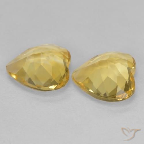 Shop natural 2.02ct Doré léger Citrine gems, Cœur, from Brésil at GemSelect. In stock, global shipping!