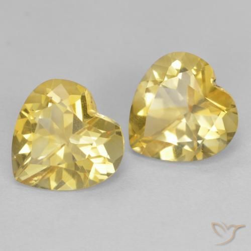 Shop natural 2.16ct Doré léger Citrine gems, Cœur, from Brésil at GemSelect. In stock, global shipping!