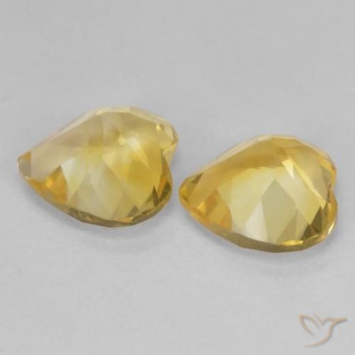 Shop natural 2.16ct Doré léger Citrine gems, Cœur, from Brésil at GemSelect. In stock, global shipping!