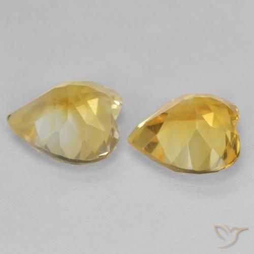 Shop natural 1.97ct Jaune doré léger Citrine gems, Cœur, from Brésil at GemSelect. In stock, global shipping!