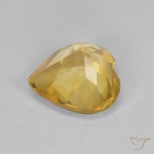 Citrine Or naturelle Forme de coeur, 1.07 ct, VS