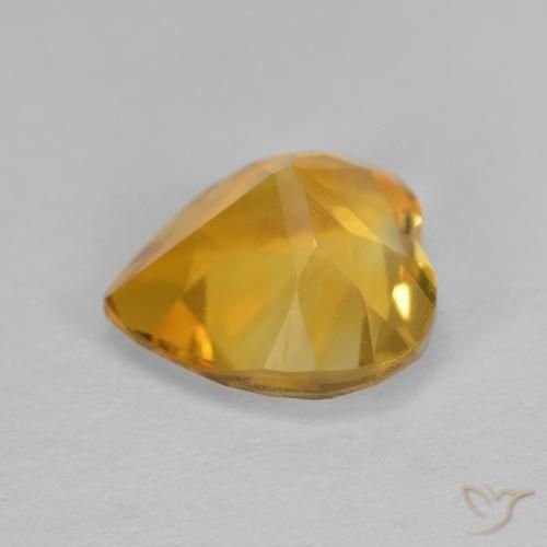 Citrine Or naturelle Cœur, 1.12 ct, VS