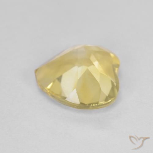 Citrine Doré vif naturelle Cœur, 1.17 ct, VS