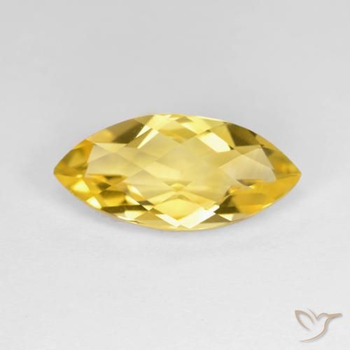 Citrine Doré naturelle Marquise, 2.84 ct, VVS-VS