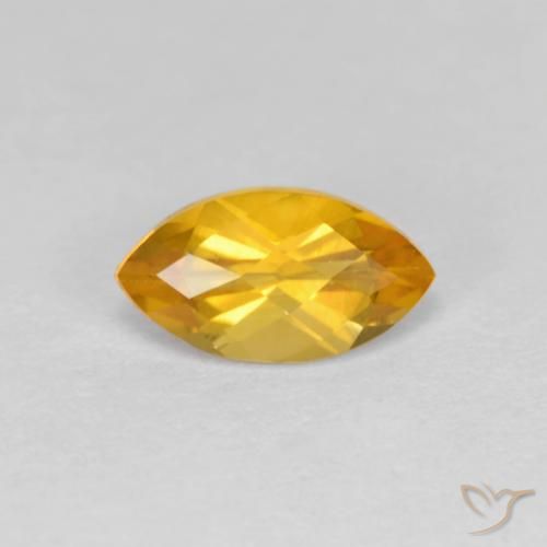 1.02ct Naturel Orange doré profond Citrine, Marquise, VS