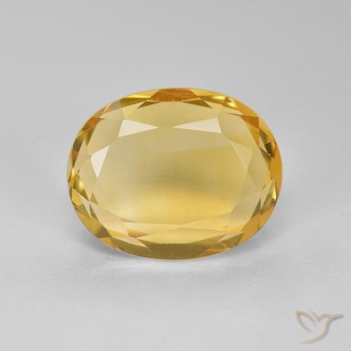Citrine Doré naturelle ovale, 2.82 ct, VVS-VS