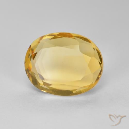 Citrine Doré naturelle ovale, 2.82 ct, VVS-VS