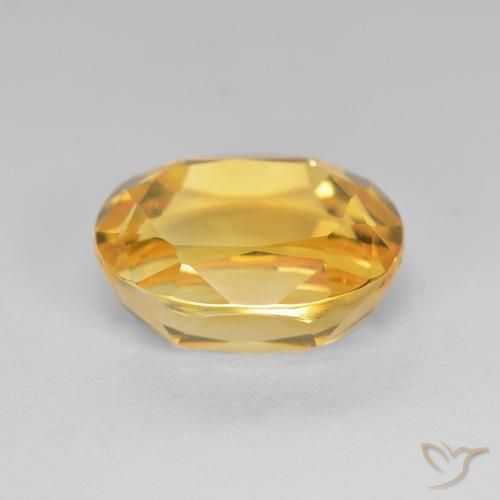 Citrine Doré naturelle ovale, 2.82 ct, VVS-VS