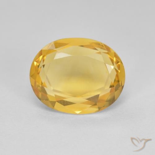 Citrine Doré naturelle ovale, 2.62 ct, VVS-VS