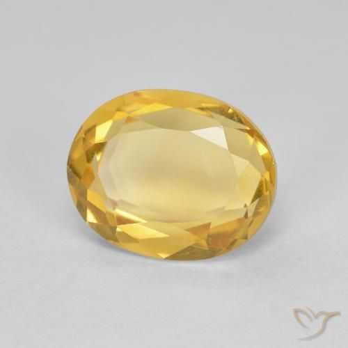 Citrine Doré naturelle ovale, 2.62 ct, VVS-VS