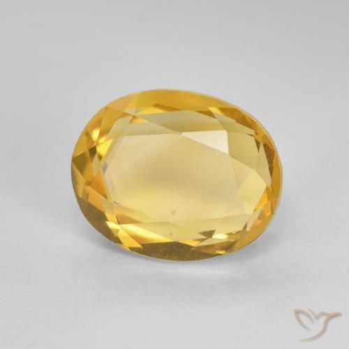 Citrine Doré vif naturelle ovale, 2.67 ct, VVS-VS