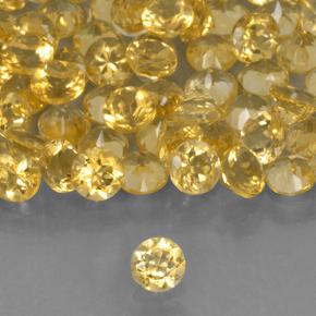 Achetez naturel 4,81ct doré citrine gems, coupe roude, en provenance brésil chez gemselect. en stock, livraison internationale!